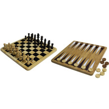 Bambu, ao ar livre, backgammon, xadrez, jogo, jogo